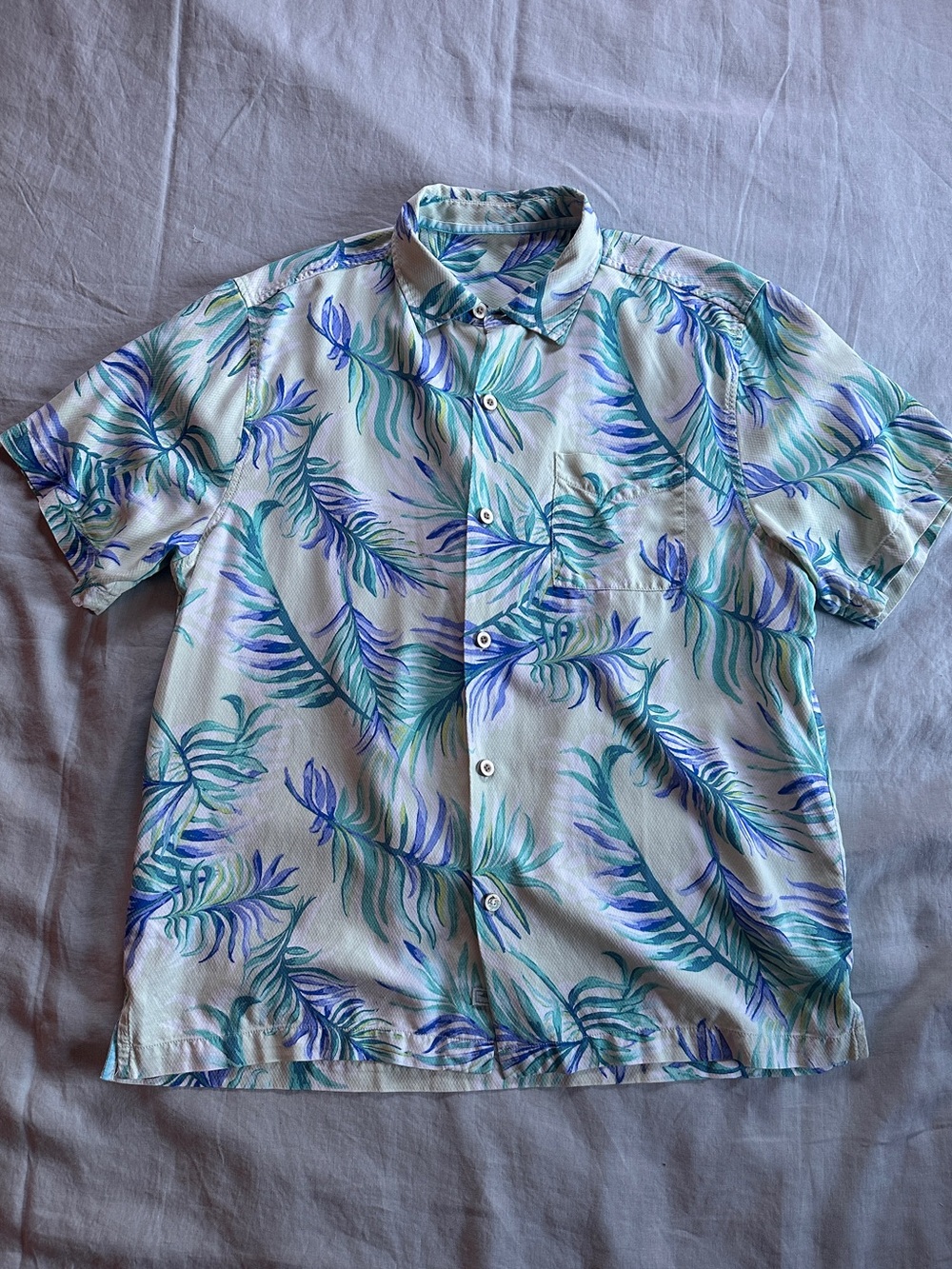 Tommy Bahama Men's Silk Alta Vista Fronds Aloha Shirt | L